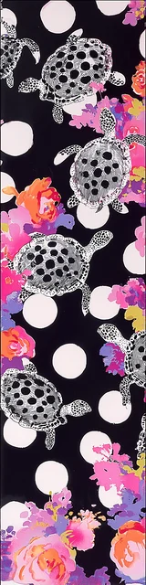 Free turtle bookmark featuring polka dot turtle design